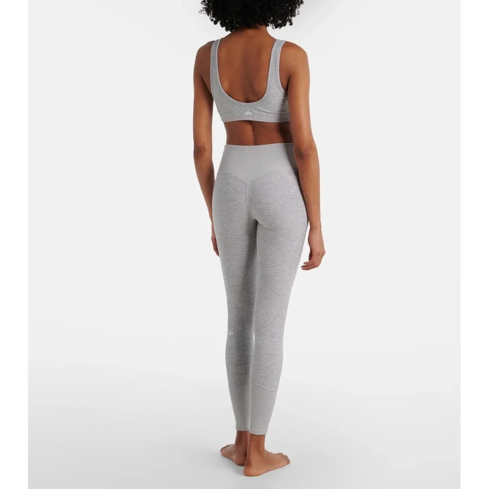 Alo Yoga Alosoft High Waist Lounge Leggings Ribbed Waist